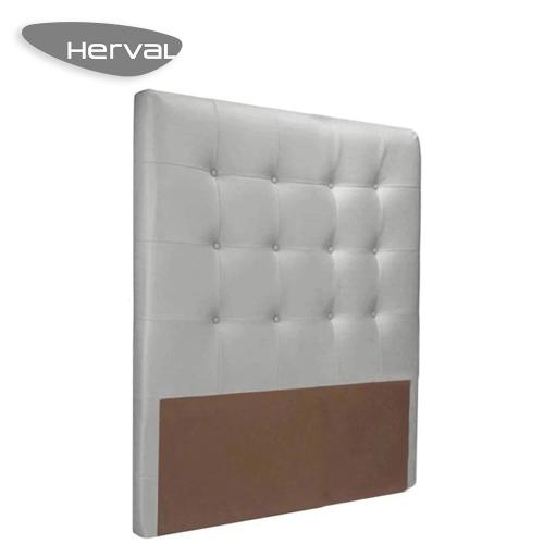 Cabeceira Herval Estofada Plaxx, 88 cm, Prata