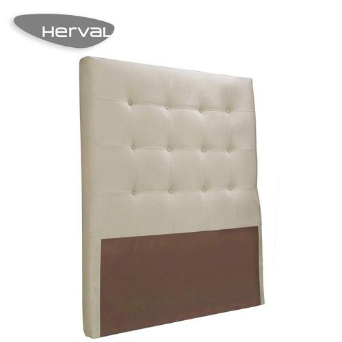 Cabeceira Herval Estofada Solteiro Plaxx, 96 cm, Gelo Animale