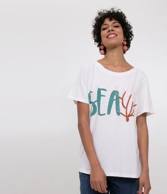 Blusa com Bordado Sea