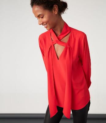 Blusa em Crepe com Amarração