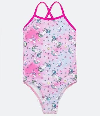 Maio Infantil Estampado de Unicórnio - Tam 1 a 4