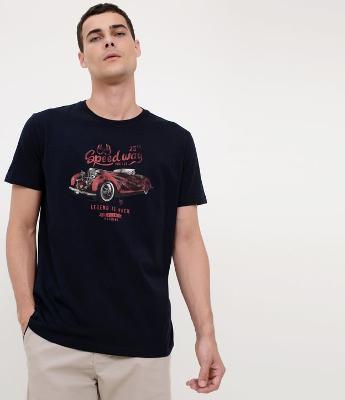 Camiseta Comfort com Estampa em  Algodão Peruano