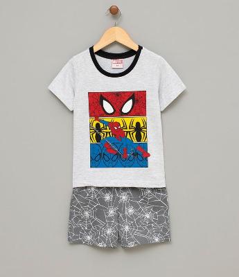 Pijama Infantil Algodão com Estampa Homem Aranha - Tam 2 a 14