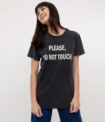  T Shirt Lavada com Estampa