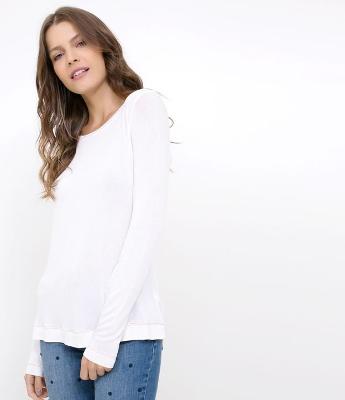 Blusa Básica Manga Longa 