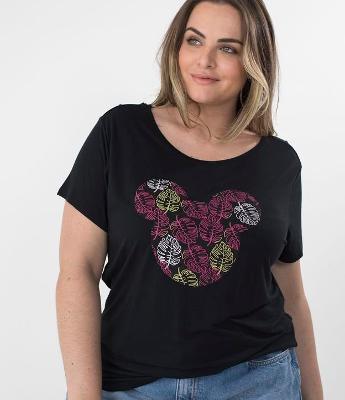 Blusa com Estampa Mickey Mouse Curve & Plus Size