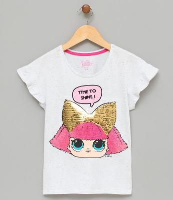 Blusa Infantil com Estampa da Lol - Tam 4 a 12