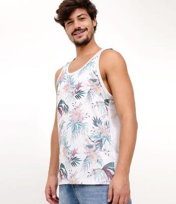 Regata com Estampa Folhagens