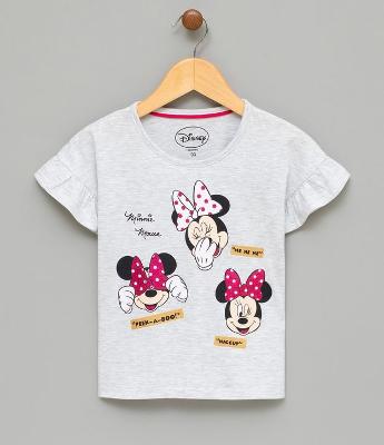 Blusa Infantil com Estampa Minnie - Tam 1 a 4