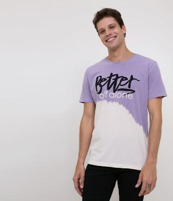 Camiseta com Estampa Better off Alone
