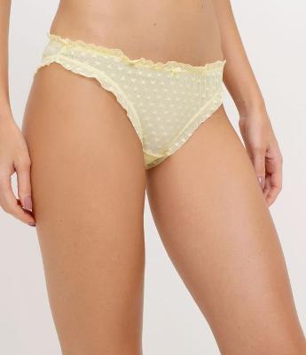 Calcinha Biquíni Frufru em Tule Coração 
