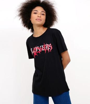 T Shirt com Estampa Lover 