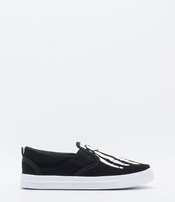 Tênis Infantil Slip On Caveira Fuzarka - Tam 28 ao 35