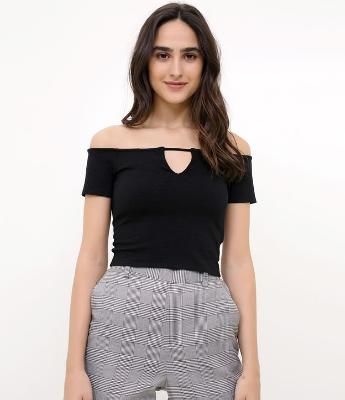 Blusa Ombro a Ombro Preta