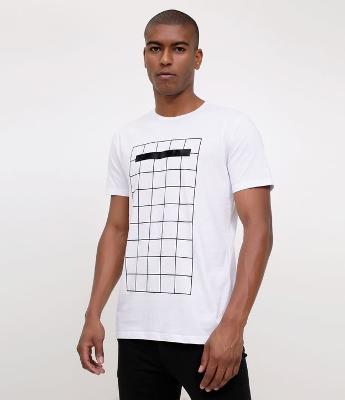Camiseta Slim com Estampa