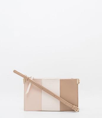 Bolsa Transversal Flat Patchwork Tricolor