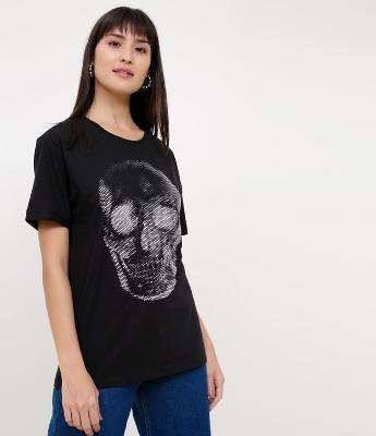 Blusa com Estampa Caveira 