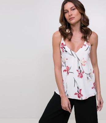Regata Floral Branca