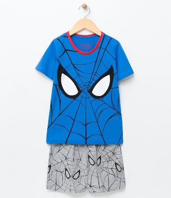 Pijama Infantil Algodão Homem Aranha - Tam 2 a 14