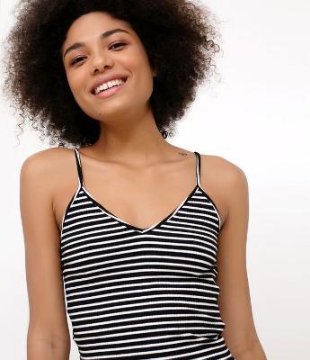 Regata Cropped Listrada em Ribana 