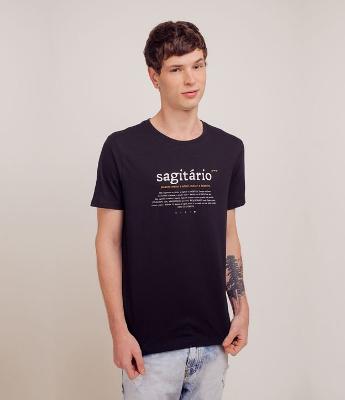 Camiseta com Estampa Signo Sagitário 