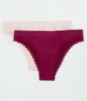 Kit com 2 Calcinhas Biquíni Sem Costura