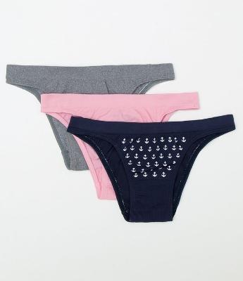 Kit com 3 Calcinhas Tanga Sem Costura Trifil 