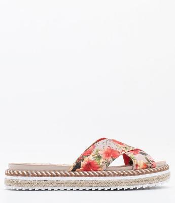 Tamanco Feminino Floral Sola Diferenciada Beira Rio