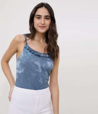 Body Marmorizado com Tassel 