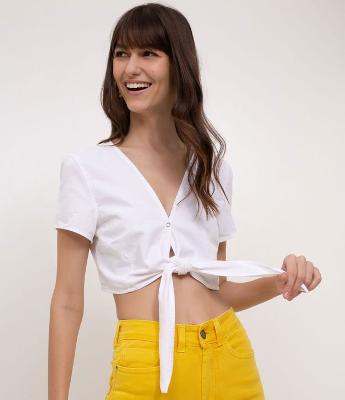 Blusa Cropped com Amarração