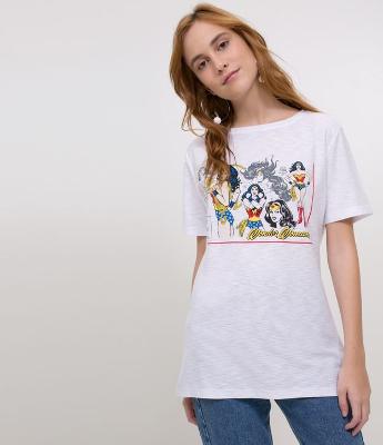 Blusa com Estampa Mulher Maravilha