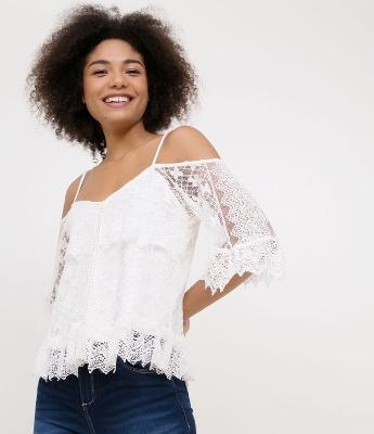 Blusa Ciganinha de Renda