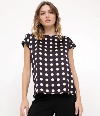 Blusa em Poá Acetinada  