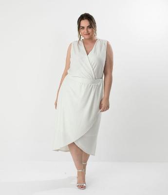 Body Liso Decote V Curve & Plus Size