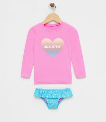 Conjunto de Biquini Infantil Cropped - Tam 1 a 4