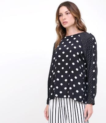 Blusa Poá com Transpasse nas Costas