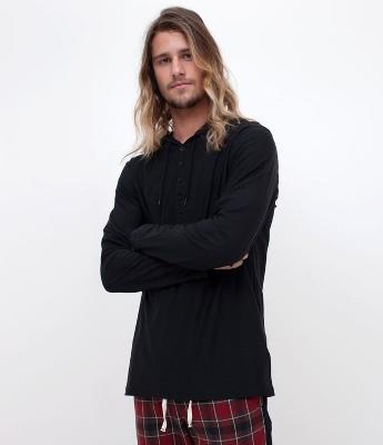 Camiseta Básica com Capuz