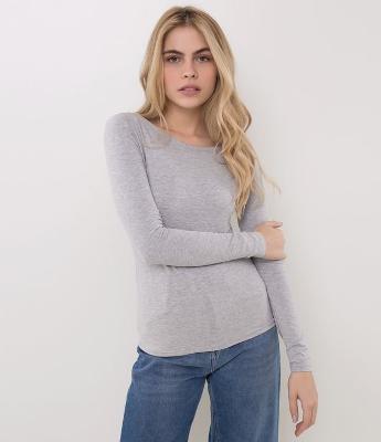 Blusa Básica Gola canoa 