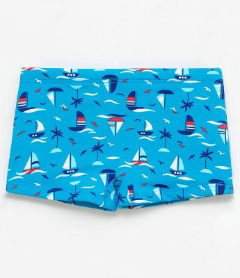 Sunga Infantil Estampada de Barcos - Tam 1 a 4