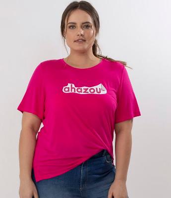 Blusa com Estampa Ahazou Curve & Plus Size