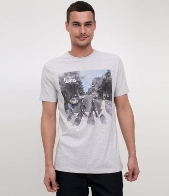 Camiseta com Estampa Beatles