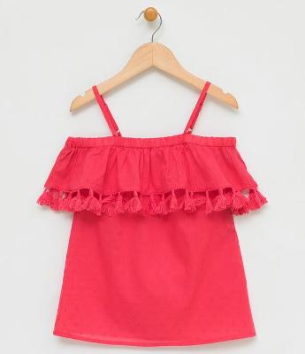 Blusa Infantil Lisa Ciganinha - Tam 5 a 14
