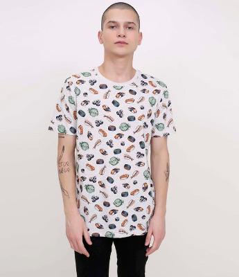 Camiseta Estampada Sushi