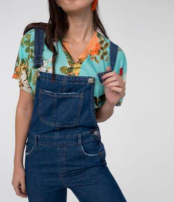 Blusa Floral com Manga Ampla
