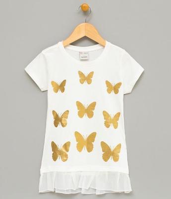 Blusa Infantil Estampada - Tam 5 a 14