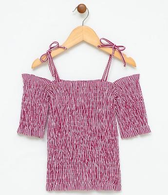 Blusa Infantil com Lastex - Tam 5 a 14
