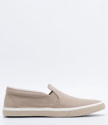 Tênis Masculino Slip On em Couro Camurca Viko